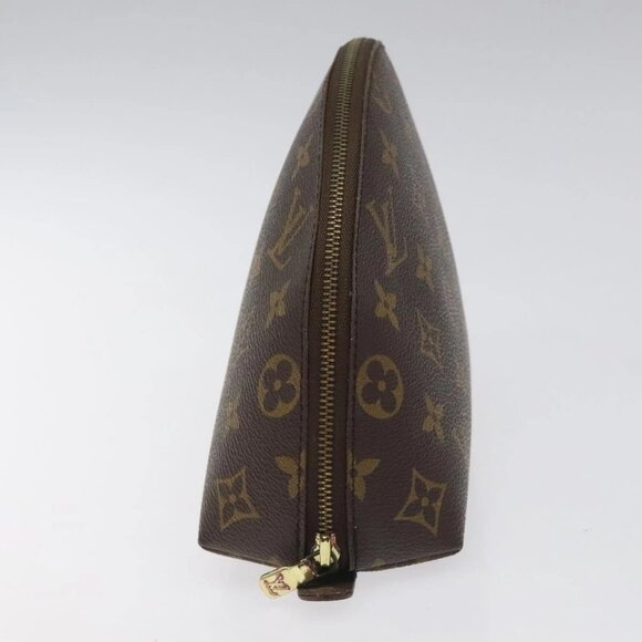 LOUIS VUITTON Monogram Trousse Demi Ronde Cosmetic Pouch M47520 LV Auth 113338 - Picture 8 of 16